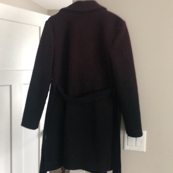 BB Dakota shawl collar sweater coat with self tie belt - Picture 4 of 5